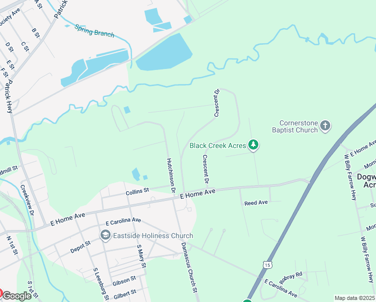 map of restaurants, bars, coffee shops, grocery stores, and more near 505 Crescent Drive in Hartsville