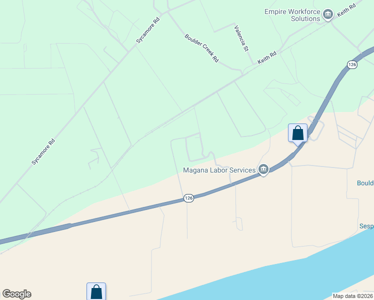 map of restaurants, bars, coffee shops, grocery stores, and more near Spalding Dr in Fillmore