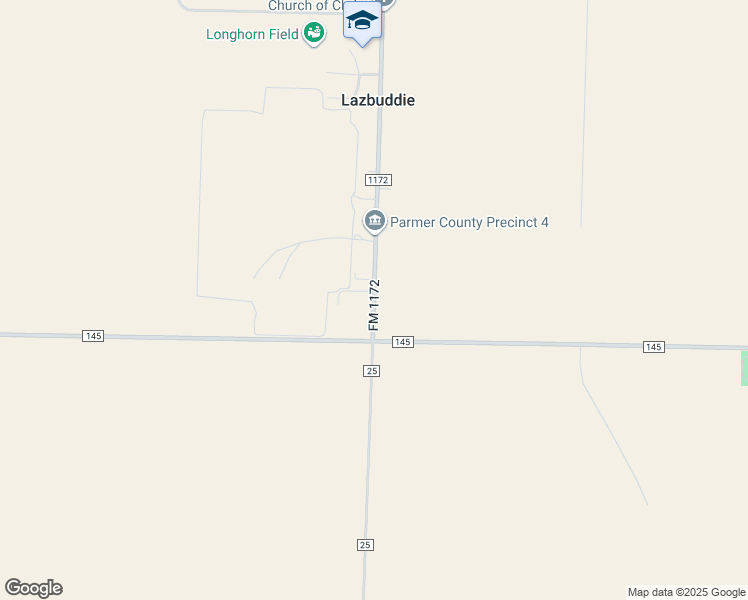 map of restaurants, bars, coffee shops, grocery stores, and more near in Lazbuddie