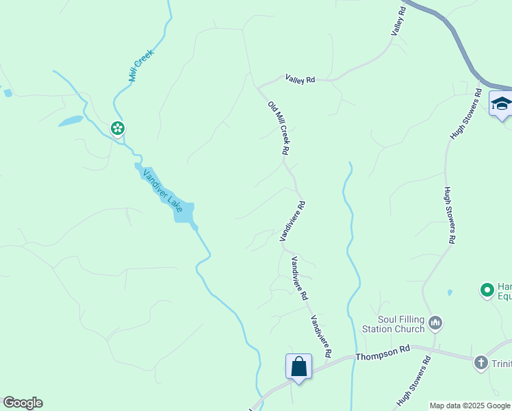 map of restaurants, bars, coffee shops, grocery stores, and more near 85 Parkwood Drive in Dawsonville