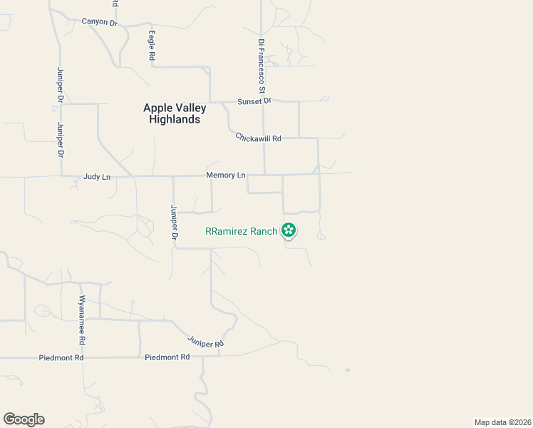 map of restaurants, bars, coffee shops, grocery stores, and more near 7380 High Hill Road in Apple Valley