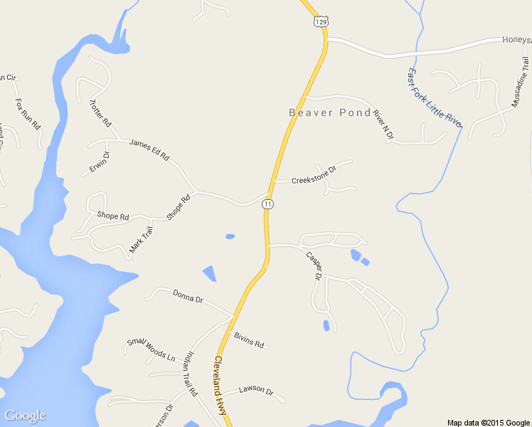 map of restaurants, bars, coffee shops, grocery stores, and more near Cleveland Highway in Gainesville