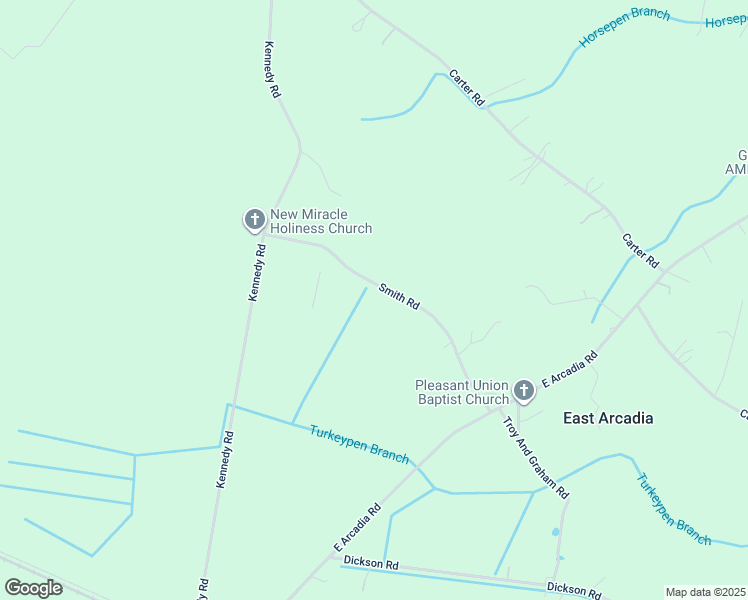 map of restaurants, bars, coffee shops, grocery stores, and more near Smith Street in Bladenboro