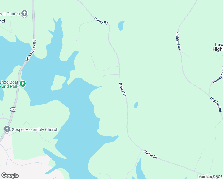 map of restaurants, bars, coffee shops, grocery stores, and more near 4540 Shirley Road in Gainesville