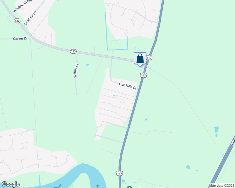 map of restaurants, bars, coffee shops, grocery stores, and more near 141 Shadow Drive in Rocky Point