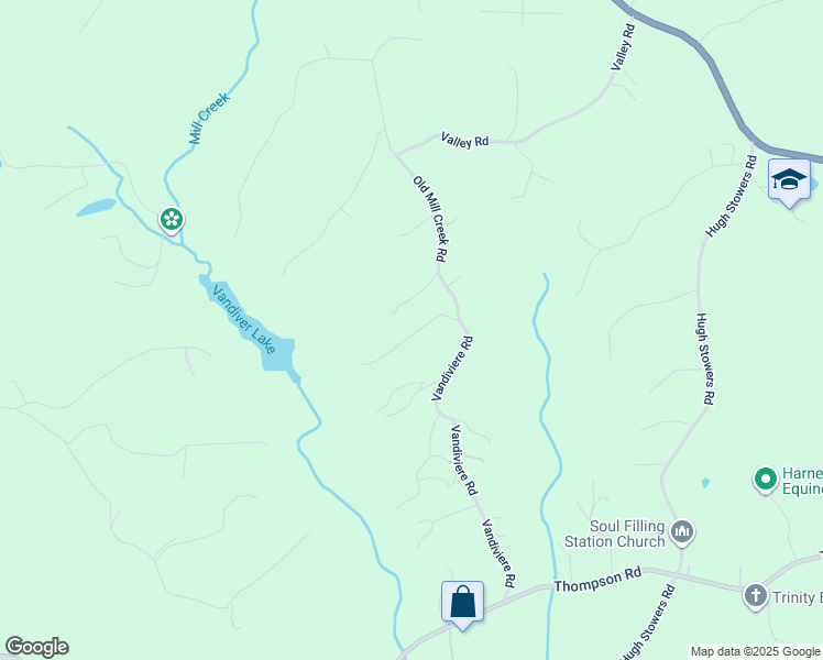 map of restaurants, bars, coffee shops, grocery stores, and more near 105 Springwood Lane in Dawsonville