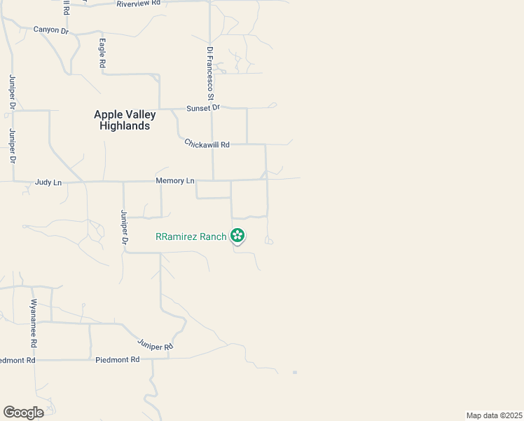 map of restaurants, bars, coffee shops, grocery stores, and more near Starlight Lane in San Bernardino County