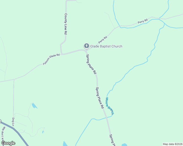 map of restaurants, bars, coffee shops, grocery stores, and more near 1443 Spring Place Road in Rydal