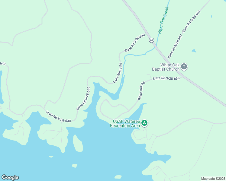 map of restaurants, bars, coffee shops, grocery stores, and more near 1989 White Oak Road in Camden