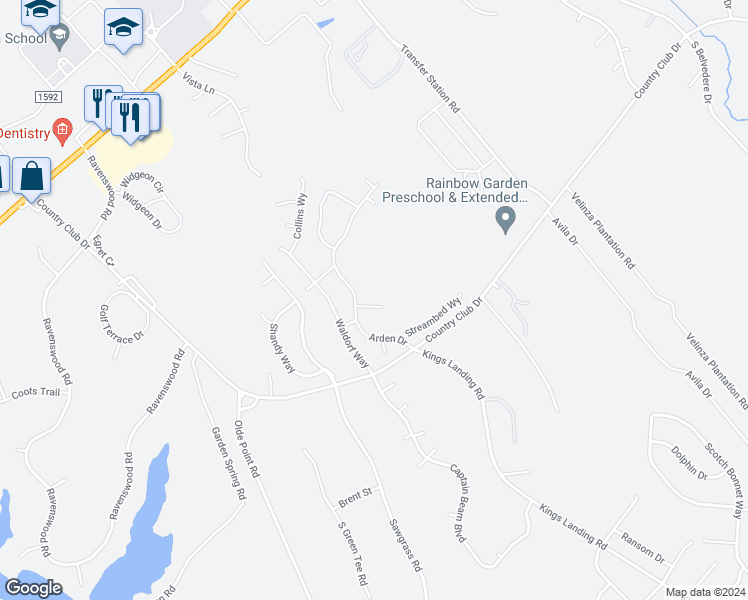 map of restaurants, bars, coffee shops, grocery stores, and more near 41 Lemongrass Court in Hampstead