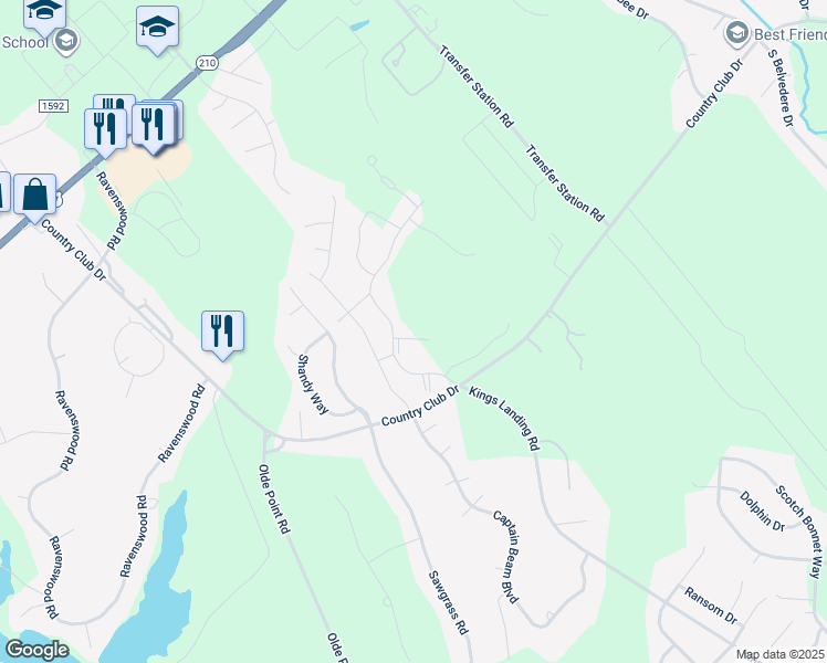 map of restaurants, bars, coffee shops, grocery stores, and more near 41 Lemongrass Court in Hampstead
