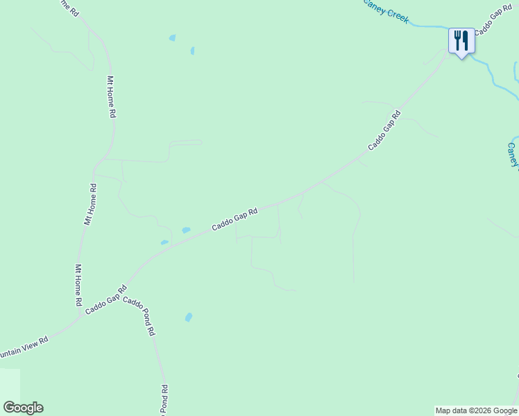 map of restaurants, bars, coffee shops, grocery stores, and more near 656 Old Caddo Gap Trail in Bonnerdale