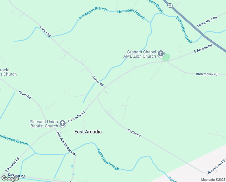 map of restaurants, bars, coffee shops, grocery stores, and more near 190 L B Lane in Riegelwood