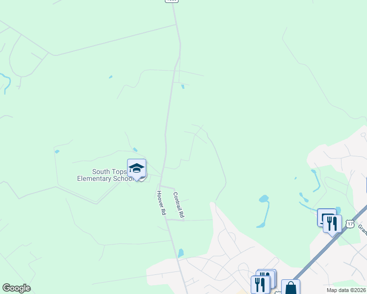 map of restaurants, bars, coffee shops, grocery stores, and more near 155 Cobbler Way in Hampstead