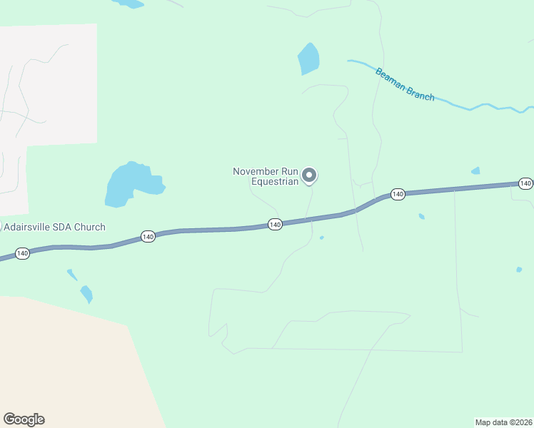 map of restaurants, bars, coffee shops, grocery stores, and more near 1421 Highway 140 Northwest in Adairsville
