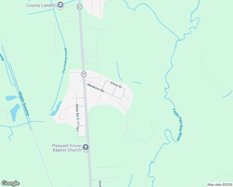 map of restaurants, bars, coffee shops, grocery stores, and more near 1353 Nicole Street in Dillon