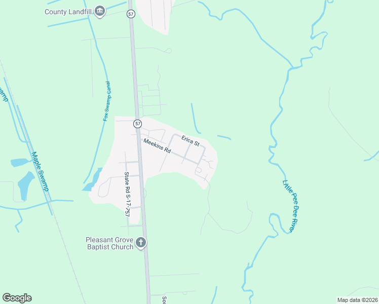 map of restaurants, bars, coffee shops, grocery stores, and more near 1353 Nicole Street in Dillon