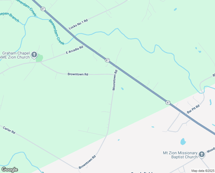 map of restaurants, bars, coffee shops, grocery stores, and more near 182 Mooretown Road in Riegelwood