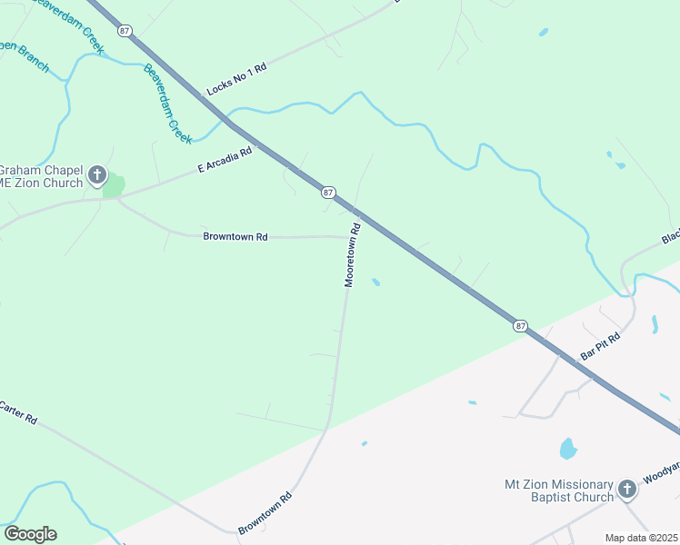 map of restaurants, bars, coffee shops, grocery stores, and more near 162 Mooretown Road in Riegelwood