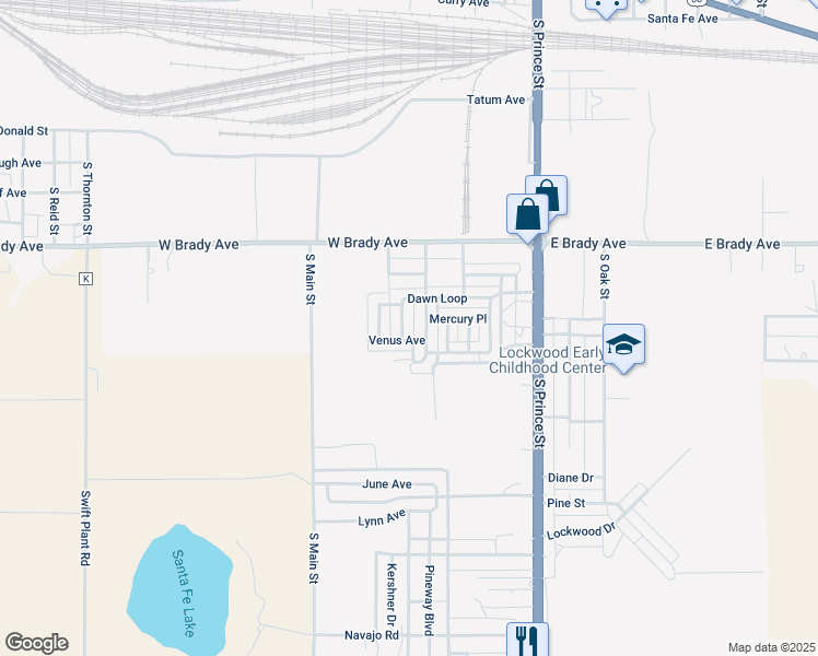 map of restaurants, bars, coffee shops, grocery stores, and more near 109 Dawn Loop in Clovis