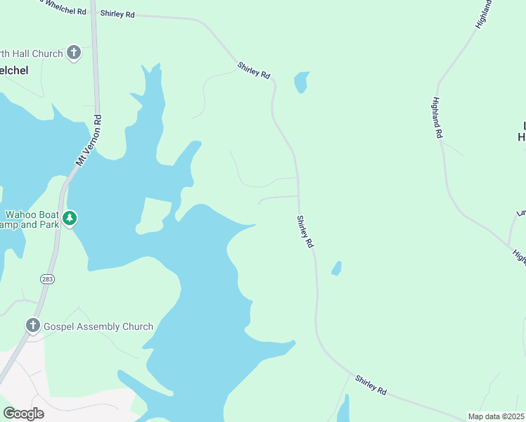 map of restaurants, bars, coffee shops, grocery stores, and more near 4528 Shirley Road in Gainesville