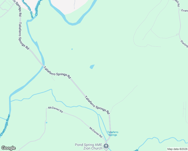 map of restaurants, bars, coffee shops, grocery stores, and more near 1503 Taliaferro Springs Road in Lyerly