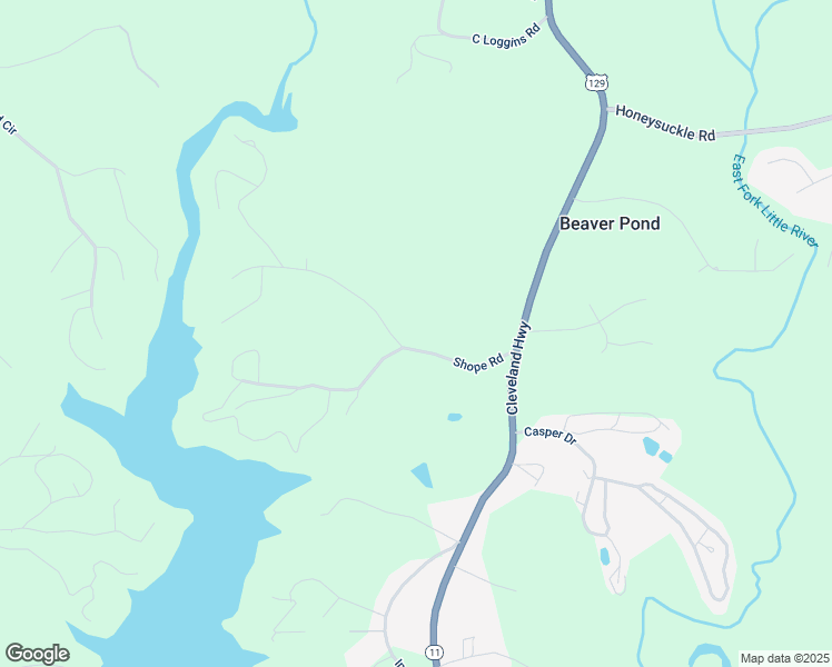 map of restaurants, bars, coffee shops, grocery stores, and more near 3668 Shope Road in Gainesville