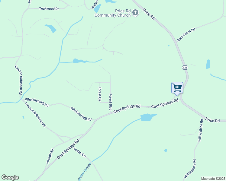 map of restaurants, bars, coffee shops, grocery stores, and more near 4850 Forest Boulevard in Gainesville