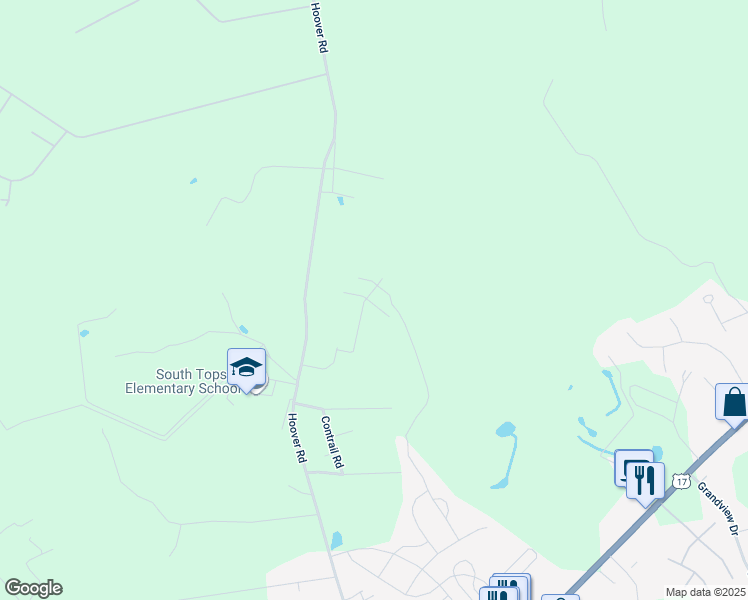 map of restaurants, bars, coffee shops, grocery stores, and more near 17 East Farley Drive in Hampstead