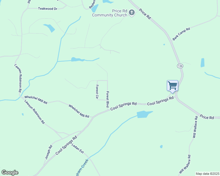 map of restaurants, bars, coffee shops, grocery stores, and more near 4850 Forest Boulevard in Gainesville