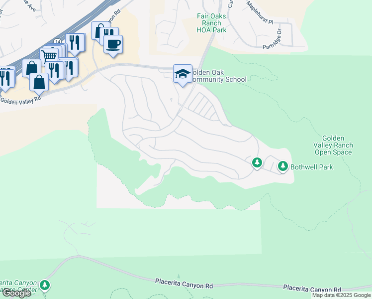 map of restaurants, bars, coffee shops, grocery stores, and more near 18763 Juniper Springs Dr in Santa Clarita