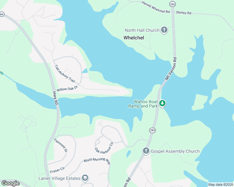 map of restaurants, bars, coffee shops, grocery stores, and more near 4209 Tall Hickory Trail in Gainesville