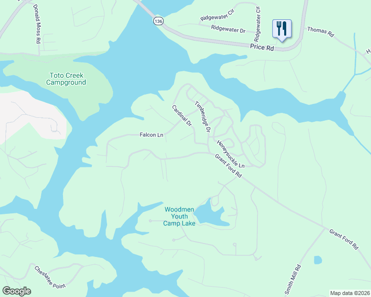 map of restaurants, bars, coffee shops, grocery stores, and more near 6123 Hummingbird Court in Gainesville