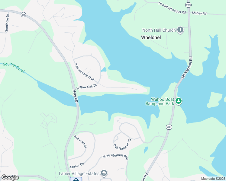 map of restaurants, bars, coffee shops, grocery stores, and more near 4252 Tall Hickory Trail in Gainesville