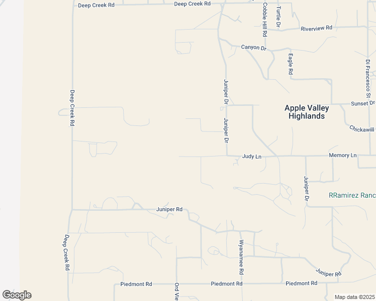 map of restaurants, bars, coffee shops, grocery stores, and more near 19934 Judy Lane in Apple Valley
