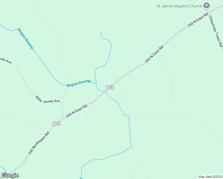 map of restaurants, bars, coffee shops, grocery stores, and more near 2540 Old North East Road in Lake Waccamaw