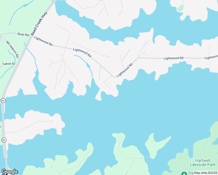 map of restaurants, bars, coffee shops, grocery stores, and more near 87 Old Oak Trail in Hartwell