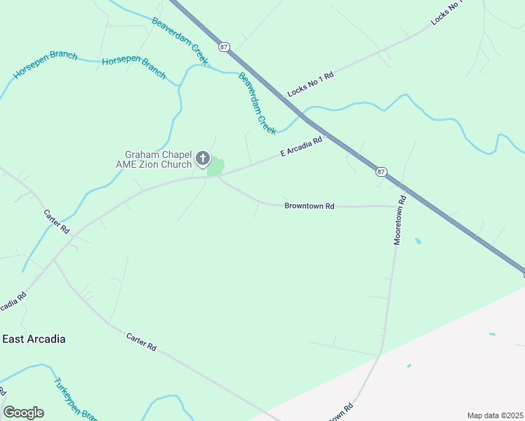 map of restaurants, bars, coffee shops, grocery stores, and more near 467 Browntown Road in Riegelwood