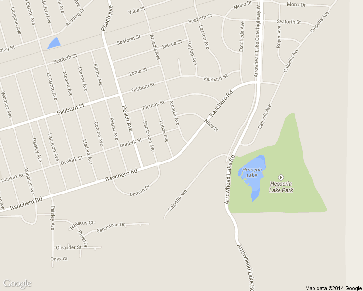 map of restaurants, bars, coffee shops, grocery stores, and more near 18626 Ranchero Rd in Hesperia