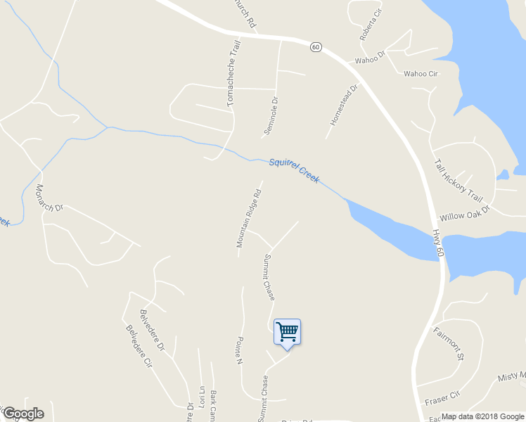 map of restaurants, bars, coffee shops, grocery stores, and more near 4260 Mountain Ridge Road in Gainesville