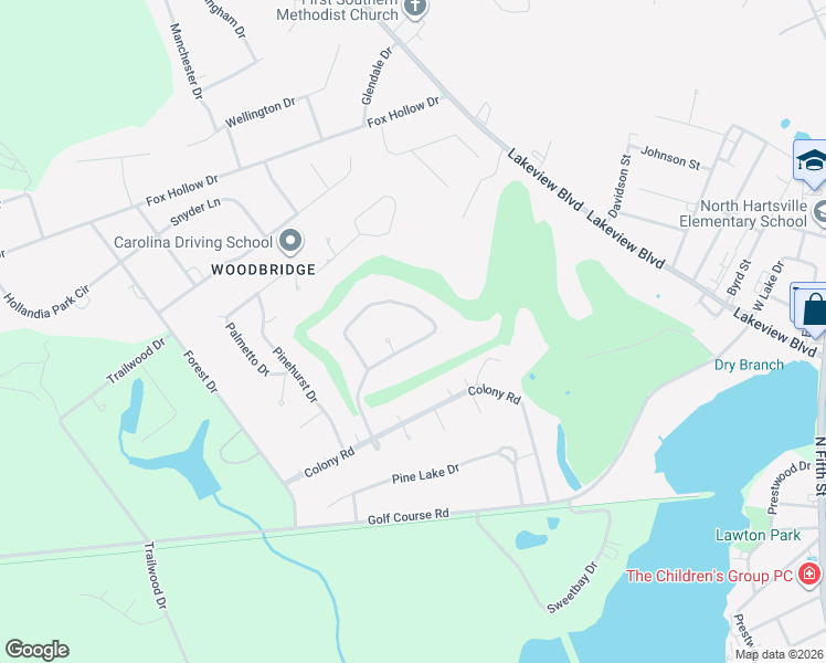 map of restaurants, bars, coffee shops, grocery stores, and more near 1211 Salem Rd in Hartsville