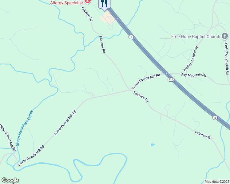 map of restaurants, bars, coffee shops, grocery stores, and more near 450 Lower Dowda Mill Road in Jasper