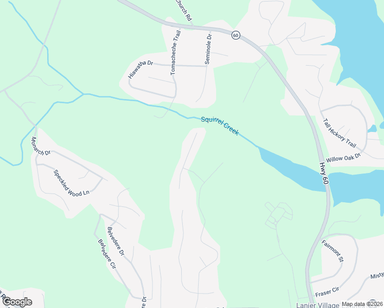 map of restaurants, bars, coffee shops, grocery stores, and more near 4260 Mountain Ridge Road in Gainesville