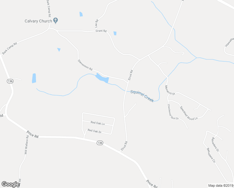 map of restaurants, bars, coffee shops, grocery stores, and more near 5324 Elrod Road in Gainesville