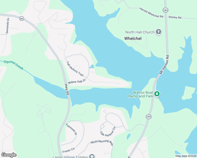 map of restaurants, bars, coffee shops, grocery stores, and more near 4252 Tall Hickory Trail in Gainesville