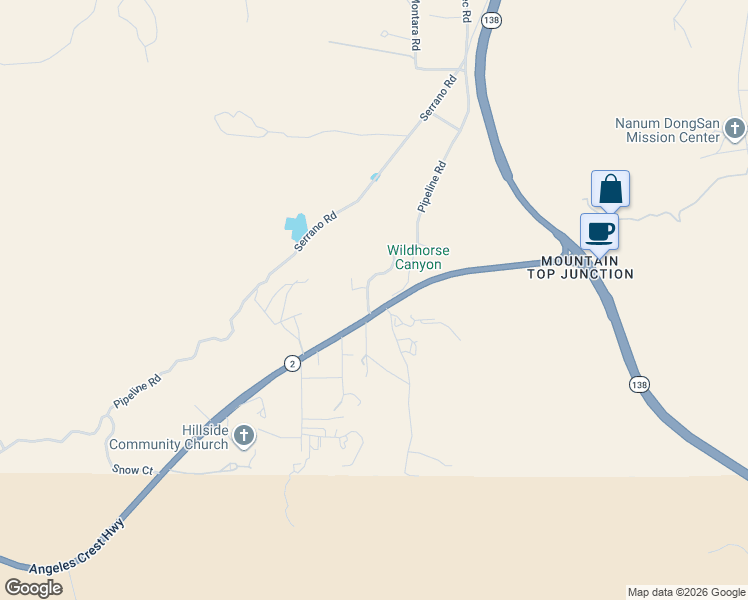 map of restaurants, bars, coffee shops, grocery stores, and more near in Piñon Hills