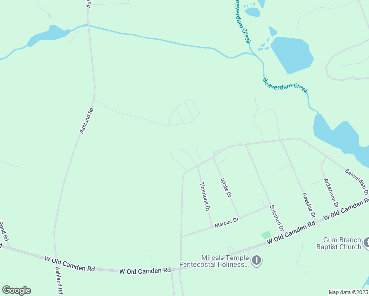 map of restaurants, bars, coffee shops, grocery stores, and more near 2117 Beaverdam Drive in Hartsville