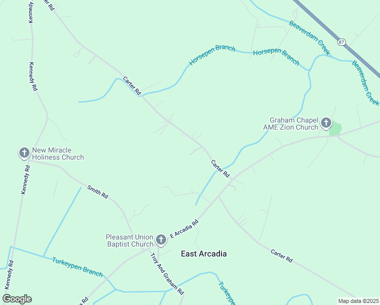 map of restaurants, bars, coffee shops, grocery stores, and more near 1090 Graham Road in Riegelwood