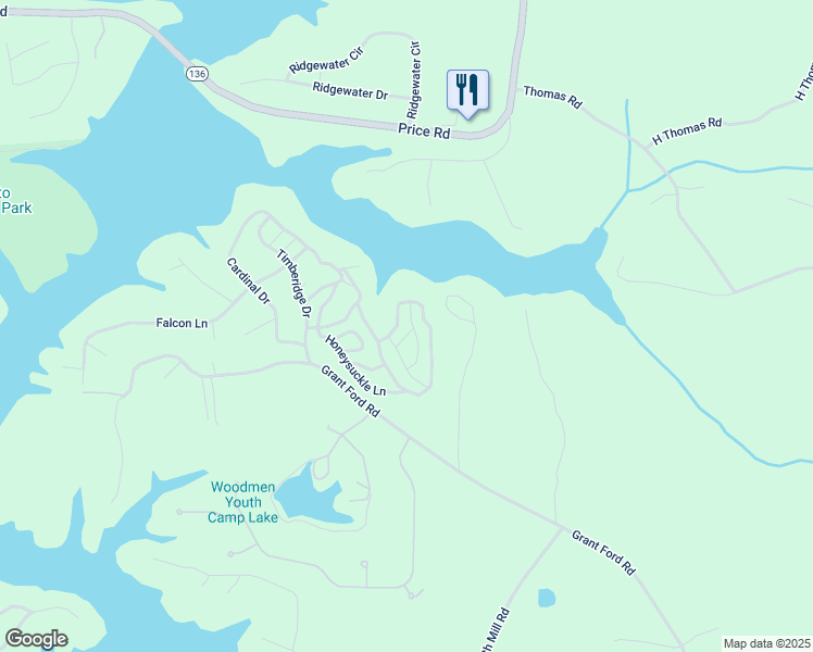 map of restaurants, bars, coffee shops, grocery stores, and more near 6711 Wildwood Trail in Gainesville