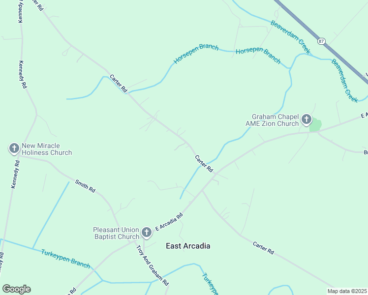 map of restaurants, bars, coffee shops, grocery stores, and more near 1092 Graham Road in Riegelwood
